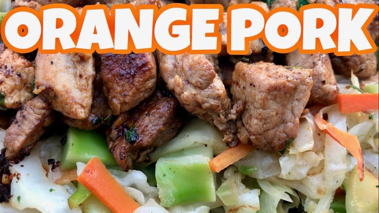 ♨️ How To Make Orange Pork On A Blackstone Griddle YouTube