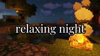 relaxing minecraft night ambience 🌙 calm nostalgic music to unwind and let go screenshot 5