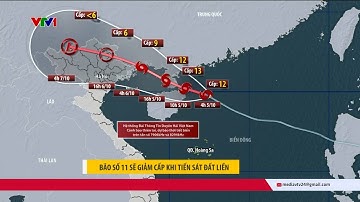 Sáng 5/10, bão số 11 đang giật cấp 15, chiều sẽ tiến vào Vịnh Bắc Bộ | VTV24