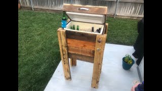 DIY Patio Cooler Stand