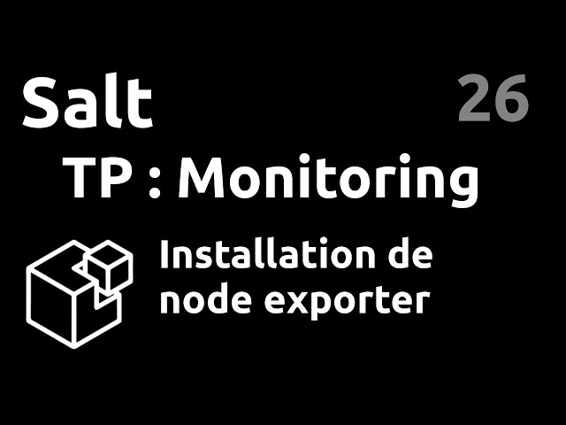 TP Monitoring : installation de node exporter - #Salt 26