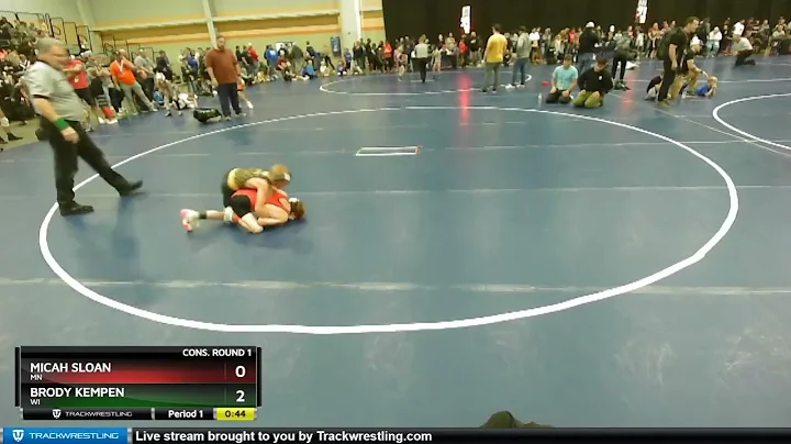 63 Lbs Cons. Round 1 - Brody Kempen, WI Vs Micah S...