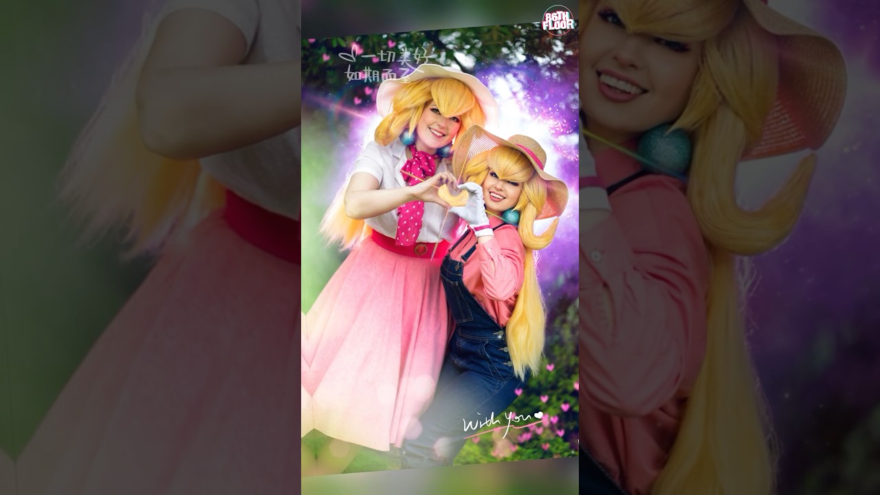 💖 Princess Peach SHOWTIME 👑 CUTE OUTFIT COSPLAYS 🍑 #shorts