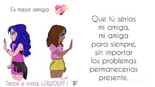 Letra Ex mejor amiga Lü Wolff (Video lyric) Cantemos junt@s
