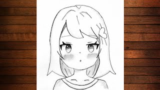 How to Draw a Anime Girl II Pencil Sketch Tutorial II Pencil Drawing || Girl drawing