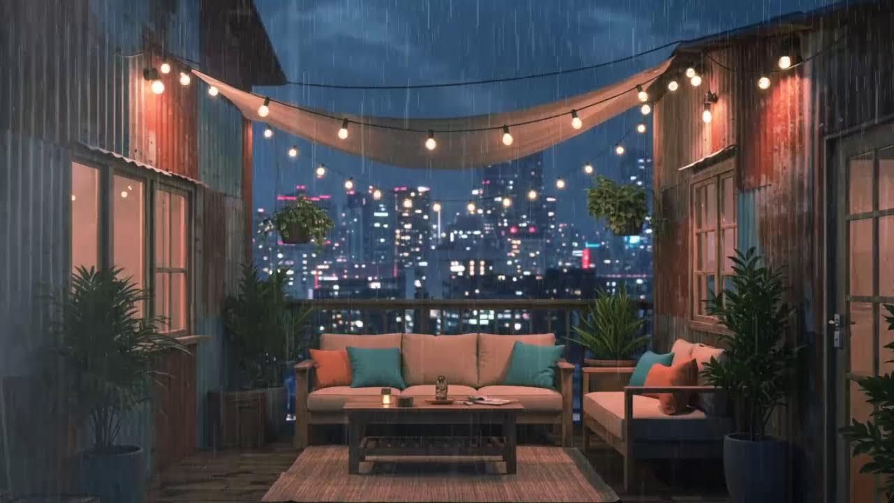 ☔ Japanese 80s Lofi Rain 🎶 | Sleep Sounds & Study Ambience 🌙