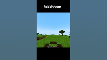 Rabbit trap in Minecraft #shorts