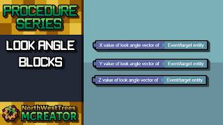 #63 Look Angle Vector | MCreator Procedure Series
