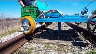 Go Kart on Railroad Tracks on abandoned tracks- How it works