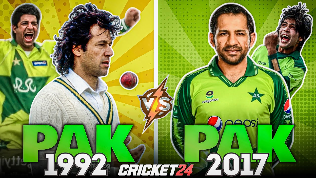 IMRAN KHAN 🆚 SARFARAZ AHMED | PAK 1992 vs PAK 2017 - Who Will WIN❓Cricket 24