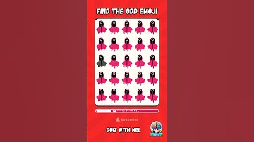 Find the ODD One Out Squid Game | "Quiz with Nel"  #emojigame  #quiztime  #emojiquiz  #engagingkids