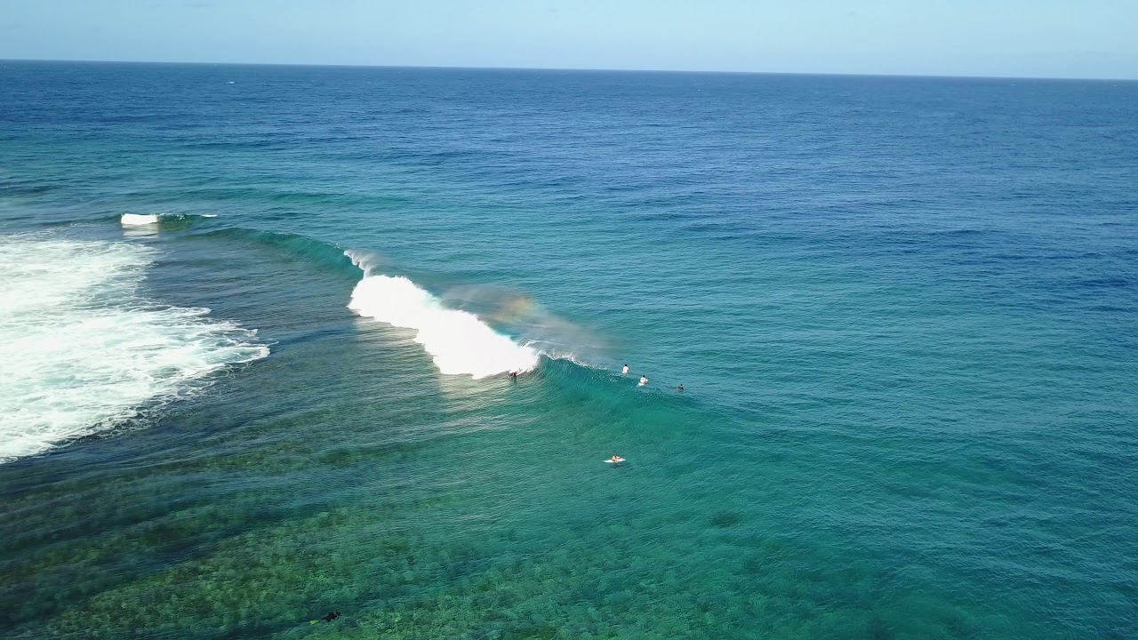 teahupoo wave drone