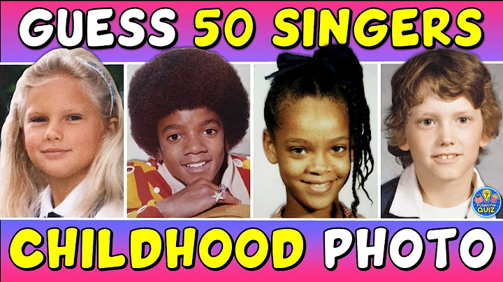 Guess the "50 SINGERS FROM A CHILDHOOD PHOTO" QUIZ! 👀 TRIVIA/CHALLENGE
