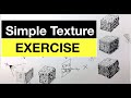 Simple Pen & Ink Texture Exercise  | Improve your pen and ink shading with Texture Blocks
