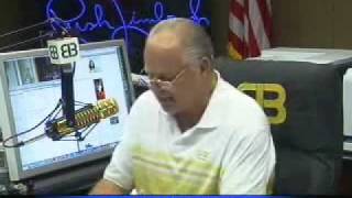 Part 1 Rush Limbaugh Obama is Destroying the Economy typical redneck spreading lies that's all