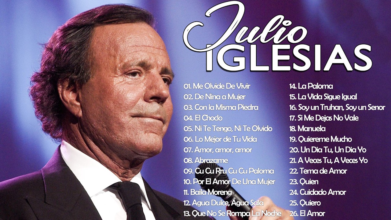 Julio Iglesias 20 Super Grandes Éxitos ~ Julio Iglesias Lo Mejor Canciones Baladas