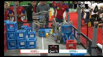 2015 VEXU Q71 - AGM1 vs UPRM - 23 to 34-Division Div-VEX U-VEX Worlds 2015