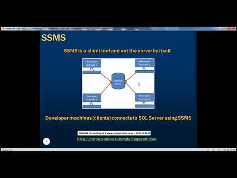 Part 1  Connecting to SQL Server using SSMS