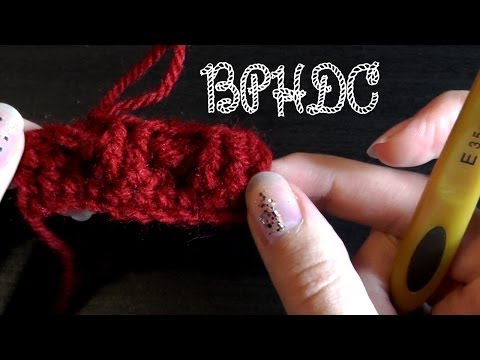 Back post half double crochet - Crochet basics