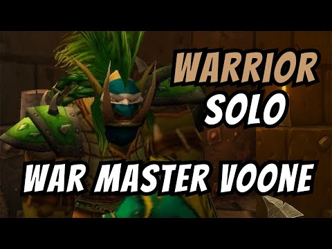 Warrior Solo War Master Voone | LBRS | Classic WoW