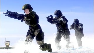 HALO 3 NPC Wars #9 (UNSC vs Flood vs Covenant)