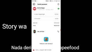 nada dering pesanan gofood dan shopeefood