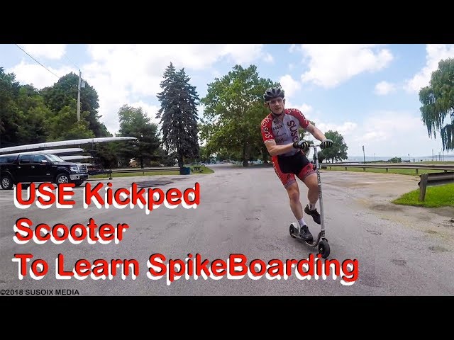 KickPed Best Super Scooter For SpikeBoarding - YouTube