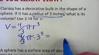 Lesson 8.4 Volume of a Sphere