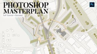 [Updated] How to Render Master Plan/Site Plan Architecture in Photoshop screenshot 1