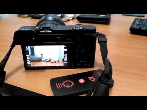 Sony Alpha a6000 wireless remote control infrared test - YouTube