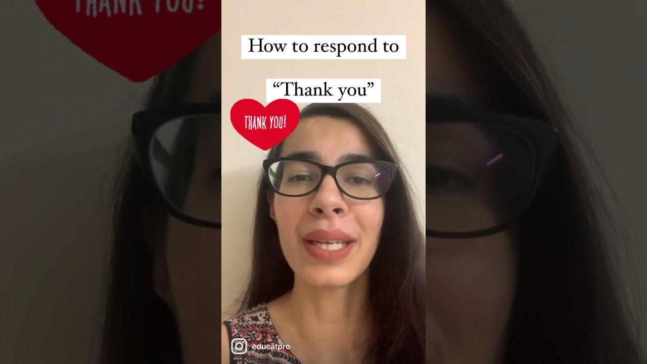 How To Respond Thank You Don T Say Welcome Daily Smart English Phrases Tips Shorts
