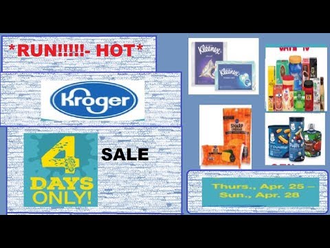 *RUN-HOT* Kroger 4-Day Sale Couponing Matchups!- 4/25/19-4/28/19