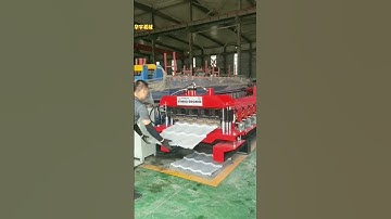 Indonesia popular glazed tile roll forming machine #buildingfactory #buildinghouse