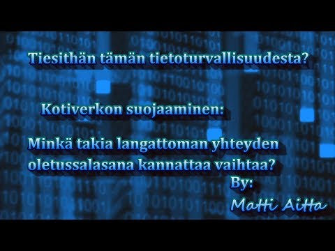 Video: Langattoman Kotiverkon Määrittäminen