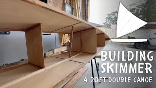 Diy Plywood Catamaran Ep.13 - Hatch Combings - Building Skimmer