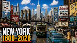 Evolution of New York | Fixed Camera Timelapse | 400 years in 5 minutes  | Urban Time Machine