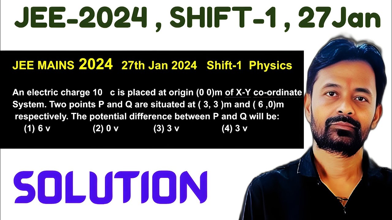 Important Jee Mains Question || PYQ jee || Physics Jee Mains Potential ...