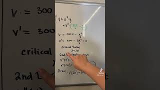 Optimization problem, part 2 #calculus #mathematics #mathtrick