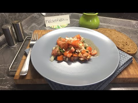 Video: Kuidas Teha Salat Kana, Tomatite, Juustu Ja Krutoonidega