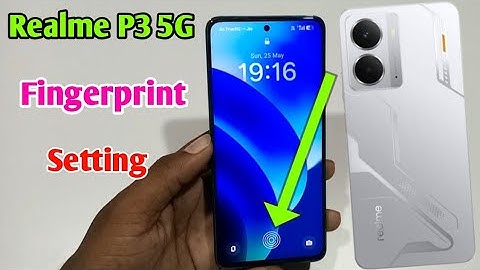 Realme P3 5G in display fingerprint setting/How to set fingerprint lock Realme P3 5G Mobile