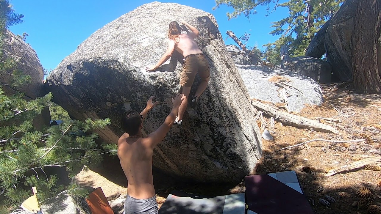 Town Square Arete, V6. Black Mountain.
