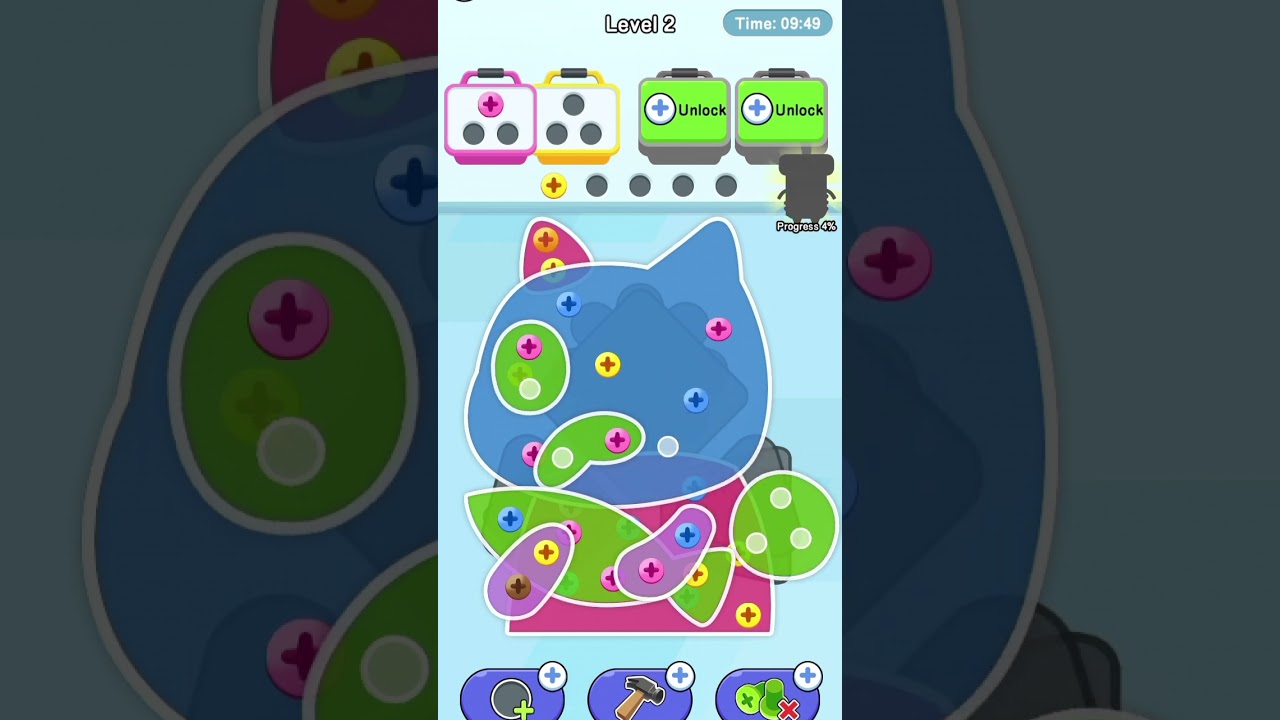 screw pin jam puzzle l unlock the tricky bolts & free the pins