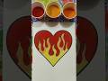 Heart on Fire 🔥❤️ | Stunning Love Sand Art #shorts
