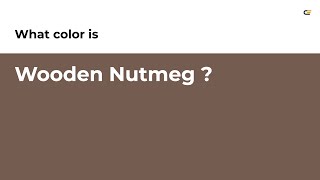 Wooden Nutmeg color #745c51 hex color - Brown color - Cool color 745c51
