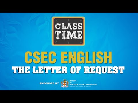 CSEC English - The Letter of Request - March 12 2021