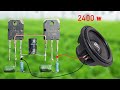 How To Make Simple B688 D718 Transistor Amplifier - Powerful Ultra Bass