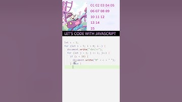 Number pattern program in javascript | javascript tutorial for beginners #shorts#javascript#pattern