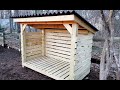 How to build a firewood shelter