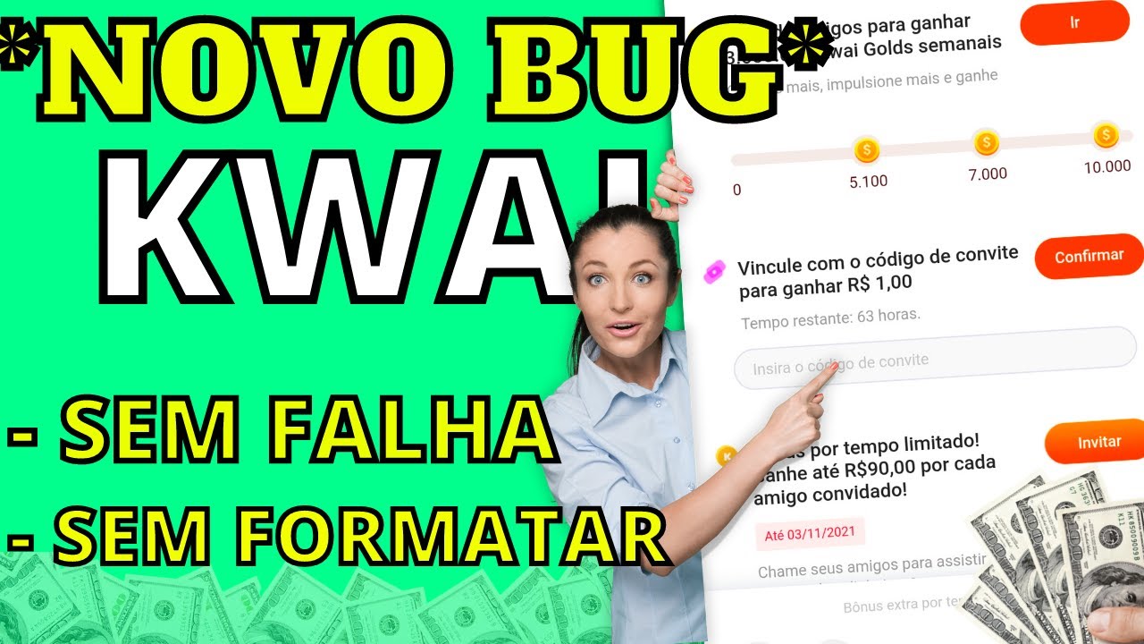 (GANHE SEM FORMATAR ) NOVO BUG KWAI - COMO BURLAR O KWAI SEM FALHA #kwaibug #burlarkwai #hackearkwai