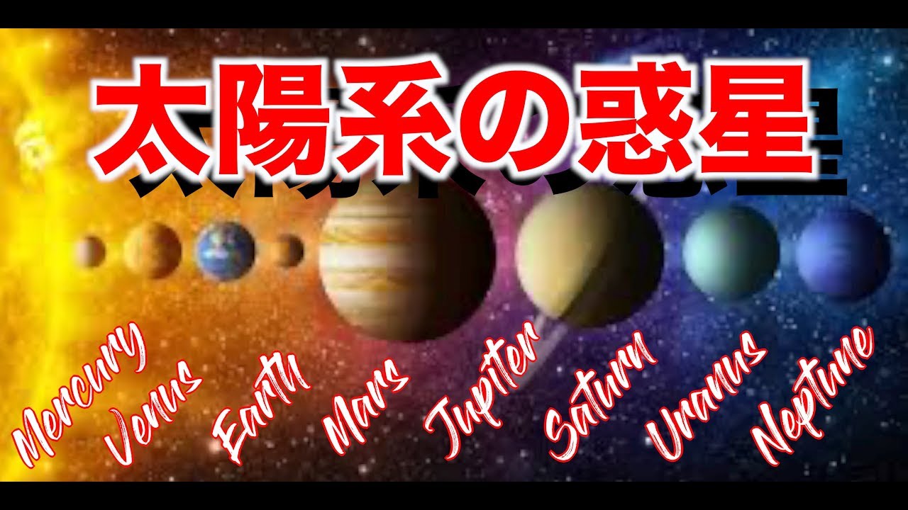 太陽系の惑星を知ろう Youtube